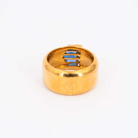 Sapphire-Diamond-Set: Bangle, Ring and Ear Clip-Ons - Foto 7