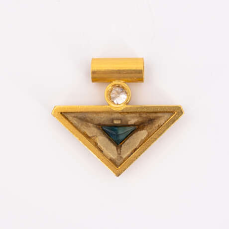 Sapphire-Diamond-Pendant - фото 3