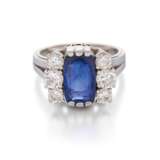 Sapphire-Diamond-Ring - photo 1