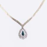 Sapphire-Diamond-Necklace - photo 2