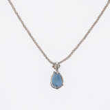 Sapphire-Diamond-Pendant Necklace - Foto 2