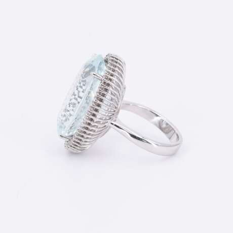 Aquamarine-Diamond-Ring - photo 4