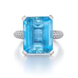 Aquamarine-Diamond-Ring - Foto 1