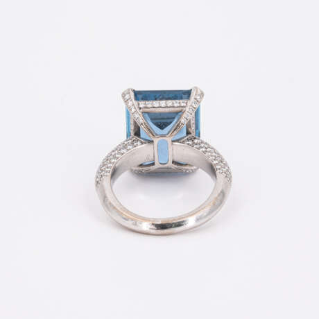 Aquamarine-Diamond-Ring - Foto 3