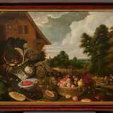 Gommaert van der Gracht. Large Still Life with Fruits and Vegetables in Front of a Farmhouse - Foto 2