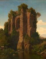 Arnold Ludwig August Overbeck. Ruins of an Aqueduct in the Roman Campagna