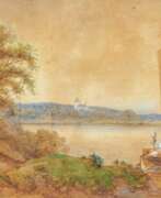 Эрнст Фердинанд Эме. Ernst Ferdinand Oehme. Landscape on the Elbe