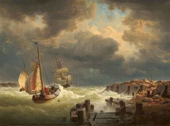 Andreas Achenbach. Returning Coastal Sailors in an Approaching Storm - Foto 1