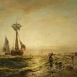 Eduard Hildebrandt. Landing Fishing Boats in the Evening Light - Auction archive