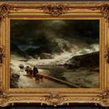 Oswald Achenbach. Travellers in Winter Night on the Great St. Bernard Pass - фото 2