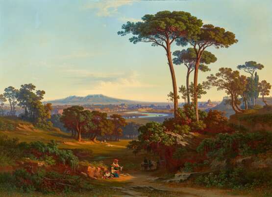 Johann Jakob Frey. View of Rome from Monte Mario along the Tiber Valley - Foto 1