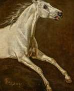 Отто Грасгоф. Otto Grashof. Study of a Galloping Grey Horse