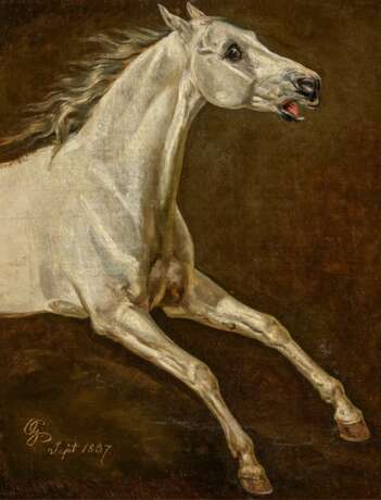 Otto Grashof. Study of a Galloping Grey Horse - фото 1