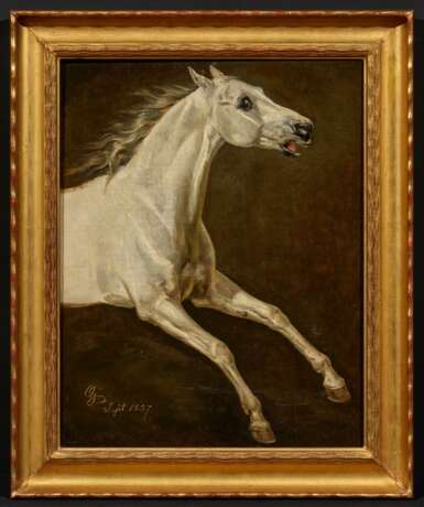 Otto Grashof. Study of a Galloping Grey Horse - Foto 2