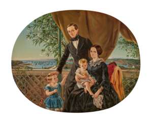 Otto Grashof. The Franz Hallmann Family on the Terrace of their House in Valparaiso