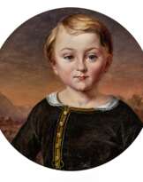 Ferdinand von Rayski. Portrait of a Boy in Front of a Landscape Background