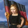 Heinrich Kempf. The Flag Bearer. Portrait of Young Richard Andree with the German Flag - Auktionsarchiv