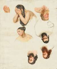 Paul Delaroche. Studies of Figures and Hands
