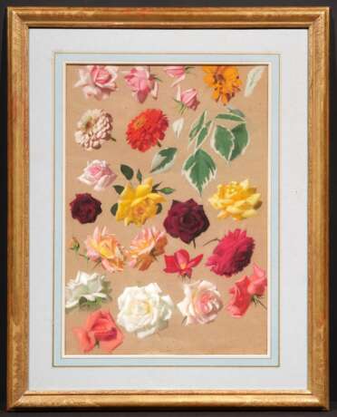 Leon Wyczólkowski. Four Pastels with Rose Petals, resp. one with Rose, Grain, Carnations and Cress - Foto 3