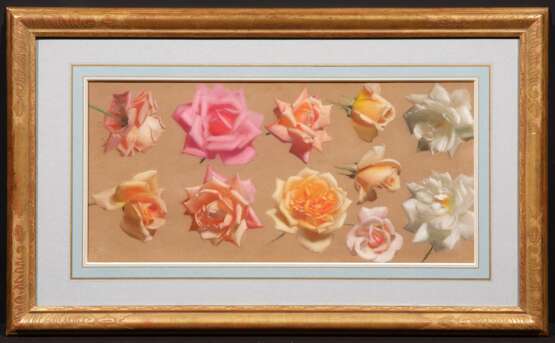 Leon Wyczólkowski. Four Pastels with Rose Petals, resp. one with Rose, Grain, Carnations and Cress - photo 9
