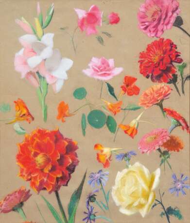 Leon Wyczólkowski. Four Pastels with Rose Petals, resp. one with Rose, Grain, Carnations and Cress - Foto 11
