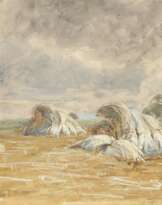 Walter Leistikow. Grain Sheaves in the Field