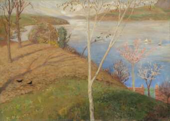 Ludwig von Hofmann. Spring at Lake Lugano