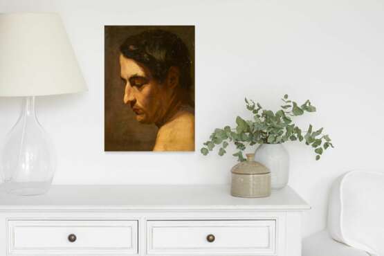 Anselm Feuerbach. Portrait of a Young Man Profiled to the Left - Foto 5