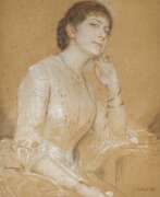 Franz von Lenbach. Franz Seraph von Lenbach. Portrait of a Distinguished Young Lady in an Elegant Dress