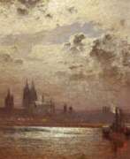 Луи Дузетт. Louis Douzette. Night Panorama of Cologne