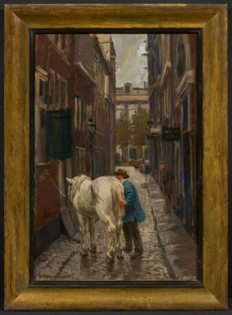 Friedrich Kallmorgen. White Horse in an Amsterdam Alley - Foto 2