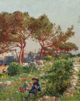 Fausto Zonaro. The Princely Palace of the Grimaldis over Monaco