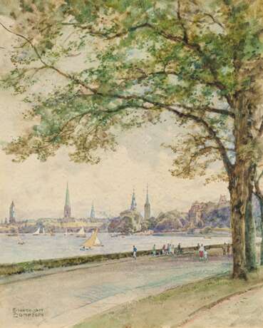 Edward Harrison Compton. 14 Watercolours with Cityscapes - photo 7