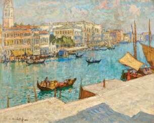 Konstantin Gorbatov. View of the Canal Grande in Venice