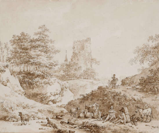 JEAN-BAPTISTE LE PRINCE (METZ 1734-1781 SAINT-DENIS-DU-PORT) - фото 1