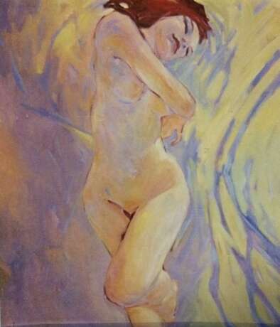 "Обнаженная" Canvas Oil paint Nude art Russia 1994 - photo 1