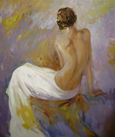 "Музыка" Canvas Oil Nude art Russia 2011 - photo 1