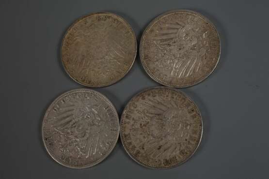 Konvolut Silbermünzen Kaiserreich - Foto 5