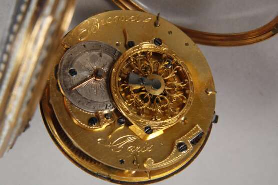 Feine Spindeltaschenuhr Gold - фото 6