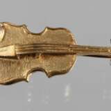 Violinenbrosche mit Diamanten - photo 1