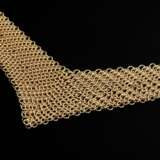 Tiffany & Co Gelbgold 750 "Mesh" Collier, Entw.: Elsa Peretti, 31,6g, L. 67cm, Original Box, leichte Tragespuren - photo 2