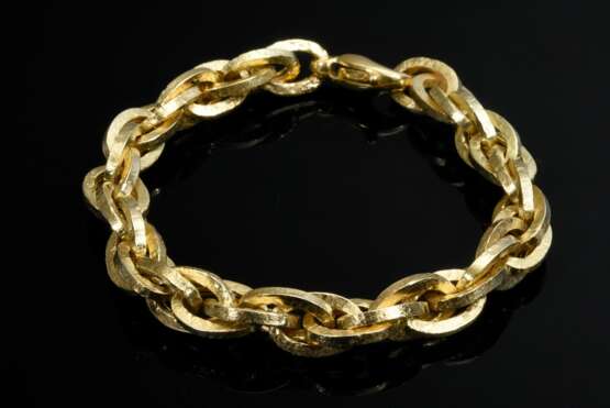 Gedrehtes Gelbgold 585 Armband mit Gelbgold 750 Karabinerschließe, 24,1g, L. 20,2cm - photo 1