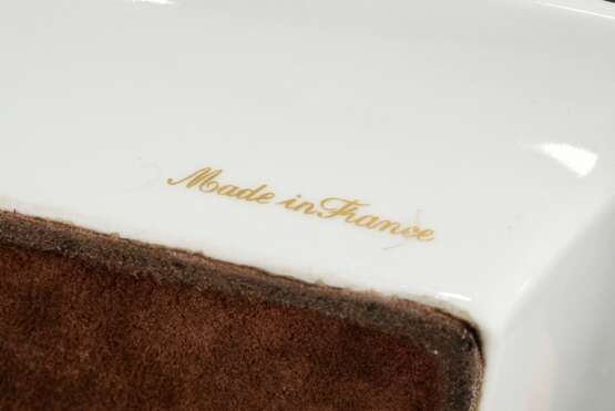 Hermès Aschenbecher mit Druckdekor „Rebhuhn und Ähren“, 19x15,5cm - Foto 5