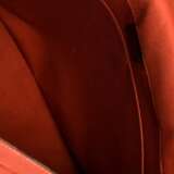 Louis Vuitton Vintage "Bastille" Messengertasche in Damier Ebene Canvas mit dunkelbraunem verstellbarem Leder Schulterriemen, orangerotes Textil Innenfutter, Nr. SP0040, 2004, ca. 30x34x10cm, Trage- und Gebrauchsspuren - Foto 4