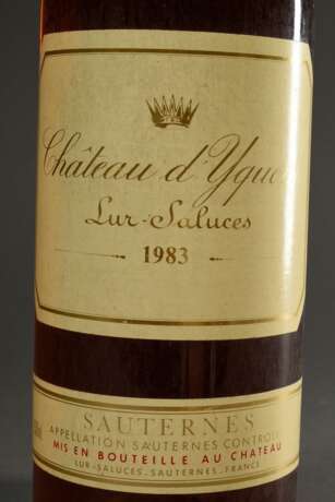 Flasche 1983 Château d´Yquem, Lur Saluces, Sauternes, Süßwein, 1,5l Magnum, konstante Kellerlagerung - Foto 2