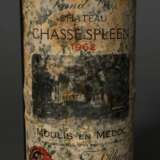 Flasche 1962 Chateau Chasse-Spleen, Rotwein, Bordeaux, 0,75l, ms, durchgehend gute Kellerlagerung, Etikett und Kapsel beschädigt - photo 2