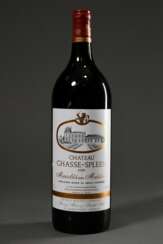 Flasche 1990 Chateau Chasse-Spleen Moulis en Médoc, Rotwein, Bordeaux, Magnum 1,5l, konstante Kellerlagerung