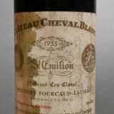 Flasche 1955 Chateau Cheval Blanc, Rotwein, Bordeaux, St Emilion, 0,75l, ms, durchgehend gute Kellerlagerung, Etikett und Kapsel beschädigt - photo 2