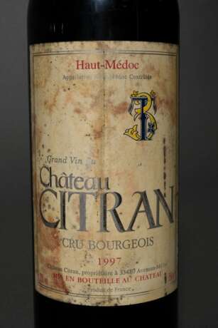 5 Flaschen 1997 Chateau Citran, Rotwein, Bordeaux, Haut Medoc, 0,75l, 2x in, ts, durchgehend gute Kellerlagerung - photo 2