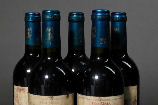 5 Flaschen 1997 Chateau Citran, Rotwein, Bordeaux, Haut Medoc, 0,75l, 2x in, ts, durchgehend gute Kellerlagerung - фото 3